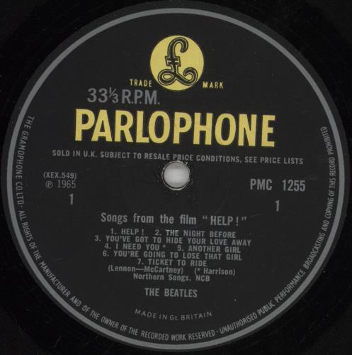 The Beatles Help! UK(英)盤 LP Mono 1stプレス Yahoo!オークション - UK盤 7inch EP/The Beatles No.1/mono